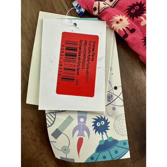 NWT Kickee Pants Red Ginger Alien Monsters Zipper Bamboo Long Sleeve Footie 0-3M - Picture 6 of 8